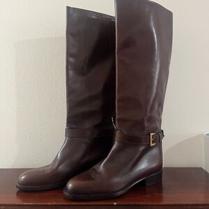 Mahogany Brown Leather Bally Riding Boots size 7